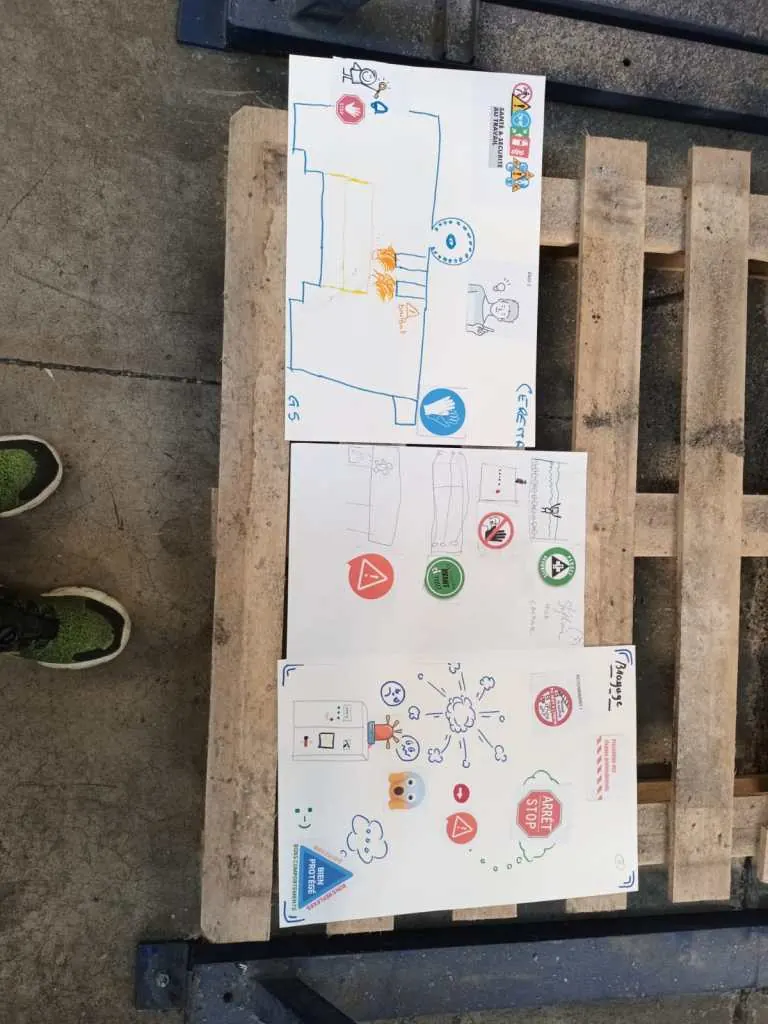 Support de chasse aux risques installé dans l'usine