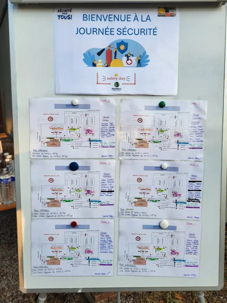 Support pédagogique personnalisé présenté pendant le Safety Day