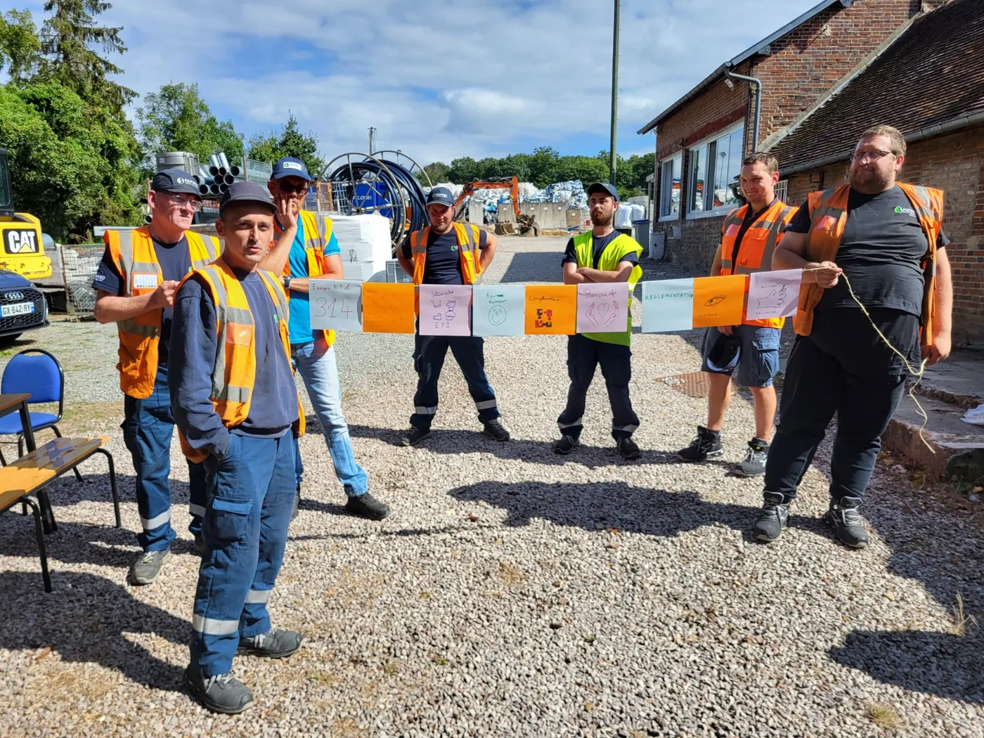 Les équipes Paprec Normandie lors du premier Safety Day
